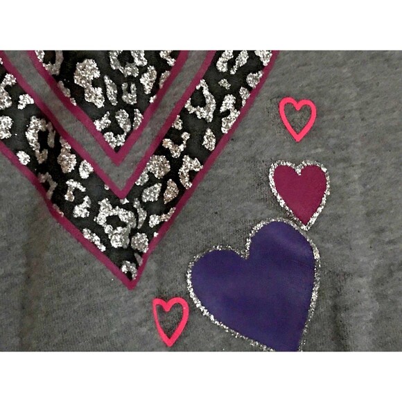 SO Girl's Ladies Gray Long Sleeve Crop Sweater Cheer Top Size 12 1/2 - Picture 5 of 8